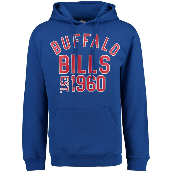 Men Buffalo Bills End Around Pullover Hoodie Royal